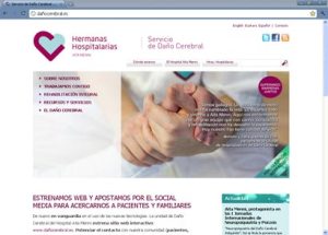 Home del web site interactivo del Servicio de Daño Cerebral del Hospital Aita Menni